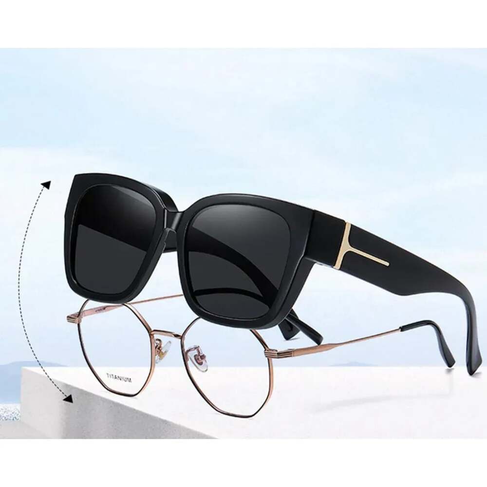 Oversized Fit Over Sunglasses Black Frame